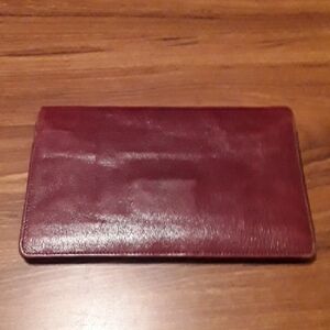Vintage Burgundy Moroccan Leather Wallet